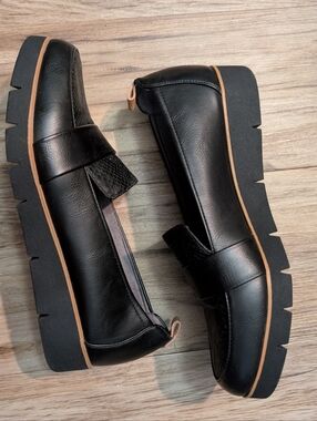 Dr. Scholl's Advanced Comfort Collection Black Textured Penny Loafers for Women
